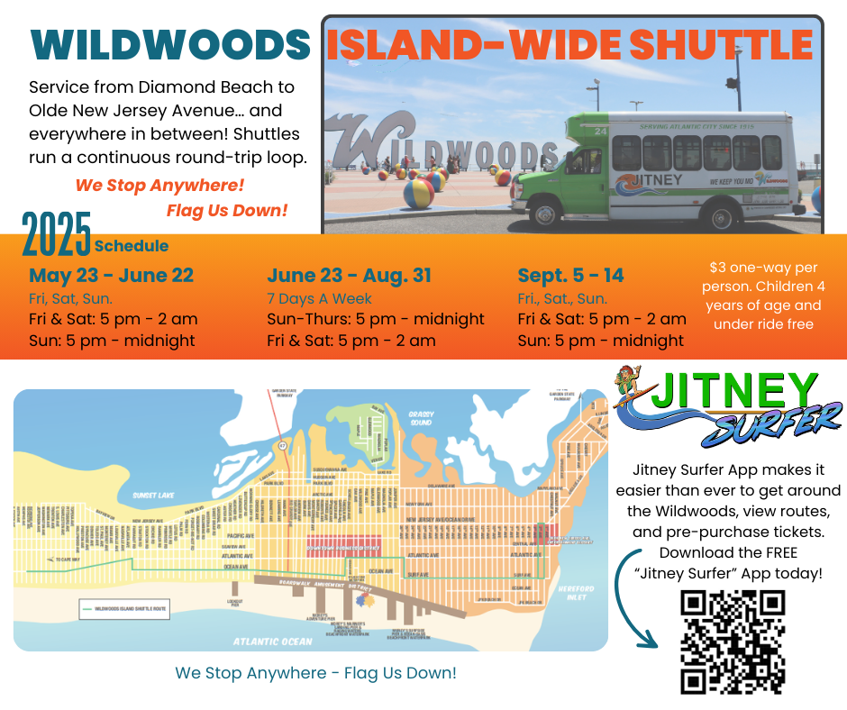 Wildwood Island-Wide Jitney Service 2025